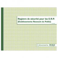 EXACOMPTA Piqre "Registre de sécurité pour les E.R.P." ------------------- pour le marché: F ---------------------240 x 320 mm, 32 pages, papier 110 g / m2 (6623E)
