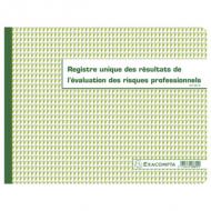 EXACOMPTA Piqre "Registre unique des résultats de ... -------------------- pour le marché: F -------------------... lévaluation des risques professionnels" 240 x 320 mm horizontal, 60 pages (6617E)