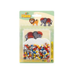 Bügelperlen midi "Elefant/Löwe", im Blister 4183