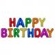 Folienballon-Set "Happy Birthday", farbig sortiert 86801