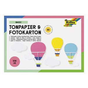 Tonpapier- und Fotokartonblock "BASIC" 6602
