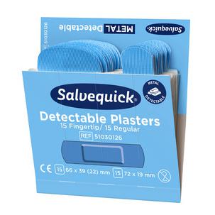 Salvequick blaue detektierbare Fingerkuppen-Pflaster 51030127
