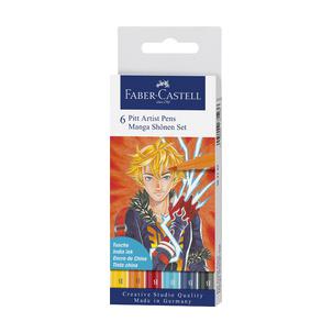 Tuschestift PITT artist pen, 6er Etui Manga Shônen  167157
