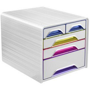 Schubladenbox Smoove HAPPY, weiß / bunt 1072130931