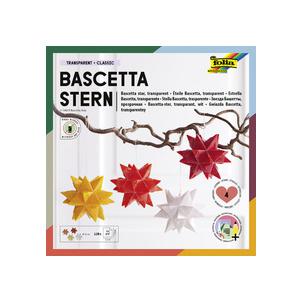Faltblätter Bascetta-Stern Transparent 899/0707