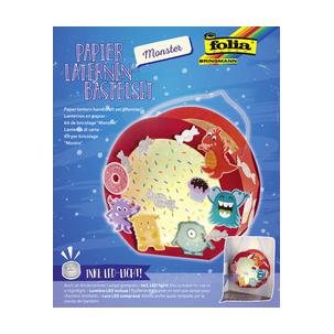 Papier Laternen-Bastelset "Monster" 68104