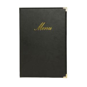 Speisekarten-Mappe CLASSIC, schwarz MC-CRA4-BR