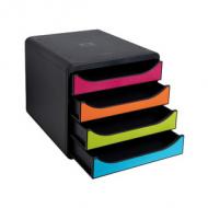 Schubladenbox BIG-BOX, schwarz / harlekin