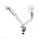 Doppel-Monitorarm Platinum Series, silber 8056501