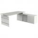 Komplett-Arbeitsplatz "Form 4", lichtgrau 11447311