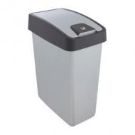 Abfalleimer, silber/anthrazit