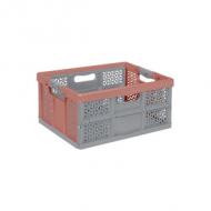 Profi-Klappbox "lea", nordic-red / grau