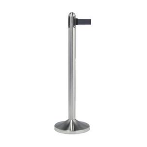 Absperrsystem RETRACTABLE - Set, chrom / schwarz RS-SIGN-A4-PS
