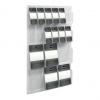 Symbolbild: Wanddisplay "the clearly", 6 x DIN A4 + 12 x 1/3 DIN A4