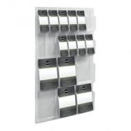 Symbolbild: Wanddisplay "the clearly", 6 x DIN A4 + 12 x 1/3 DIN A4