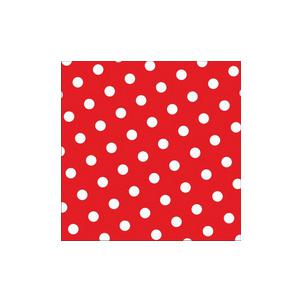 Motiv-Serviette "Dots", rot 82756