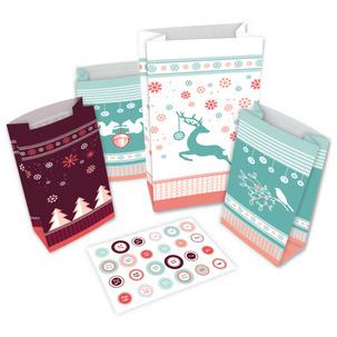 Adventskalender 24 Adventstütchen "Winterwald" 80333