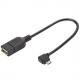 USB 2.0 Adapterkabel, OTG, Micro USB-B gewinkelt - USB-A AK-300313-002-S