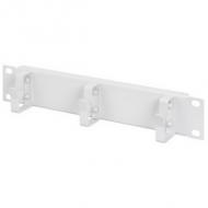 10" Rangierpanel, 1 HE, 3 Kabelführungsbügel, grau