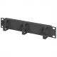 10" Rangierpanel, 1 HE, 3 Kabelführungsbügel, schwarz DN-10 ORG-1U