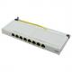 Mini Patch Panel Kat.6A, 0,5 HE, schwarz NP0064B