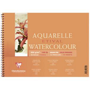 Symbolbild: Künstlerblock Aquarelle ETIVAL, Spiralbindung 96062C