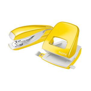 Heftgerät- & Locher-Set WOW , gelb 5095-10-23