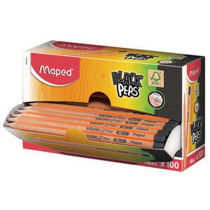 Bleistift BLACKPEPS, 100er Displaybox 850040