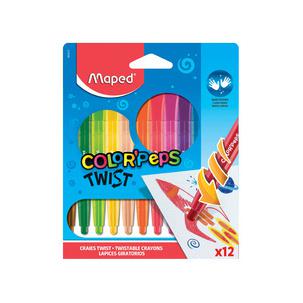 Wachsmalstifte COLORPEPS TWIST, 12er Blister 860612