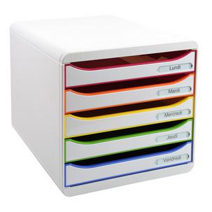 Schubladenbox BIG-BOX PLUS, weiß / harlekin 309914D