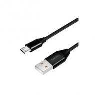 Symbolbild: USB 2.0 Anschlusskabel, USB-A Stecker - Micro-USB Stecker, schwarz