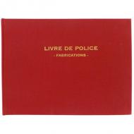 ELVE Registre "Livre de poli pour bijoutiers", 200 pages pour fabricants, 210 x 300 mm horizontal, papier registre supérieur 100 g / m2, imprimé en bleu, folioté de 1  99, couverture pleine toile couleur, titre frappé or (14162)