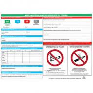 EXACOMPTA Panneau affichage obligatoire, 570 x 420 mm carton recouvert de papier pelliculé, effaable  sec, permet dafficher les mentions obligatoires du code de travail et les informations spécifiques  lentreprise, incl. 1 feutre non permanent noir, 1 kit de fixation (6680E)