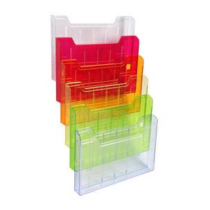 Wand-Prospekthalter, DIN A4 quer, harlekin 64299D