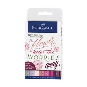 Tuschestift PITT artist pen, 8er Etui Rottöne 267124