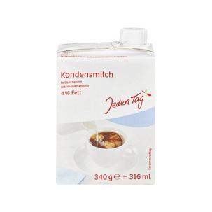 Kondensmilch, teilentrahmt, 4% Fett 4306188400011