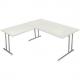 Symbolbild: Schreibtisch "ARTLINE" mit Anbauelement, weiß 11768210