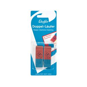 Naturkautschuk-Radierer DOPPEL-Läufer UNIVERSAL, Blistekarte 69804