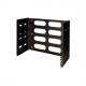 19" Wandbefestigung, 8 HE, schwarz W02B40B