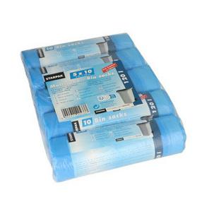 Müllsäcke, HDPE, 120 Liter blau 12433