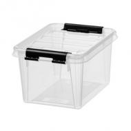 Aufbewahrungsbox CLASSIC 1,5 L, schwarze Klippverschlüsse