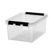 Aufbewahrungsbox CLASSIC 8 L, schwarze Klippverschlüsse