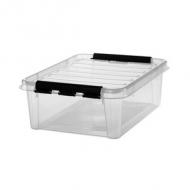 Aufbewahrungsbox CLASSIC 20 L, schwarze Klippverschlüsse