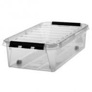 Aufbewahrungsbox CLASSIC 30 L, schwarze Klippverschlüsse