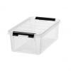 Aufbewahrungsbox CLASSIC 4 L, schwarze Klippverschlüsse