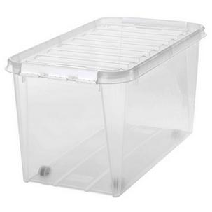Aufbewahrungsbox CLASSIC 70 L, weiße Klippverschlüsse 3530170