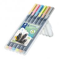 Fineliner triplus "pastel", 6er Etui