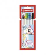 Pinselstift Pen 68 brush, 8er Kartonetui