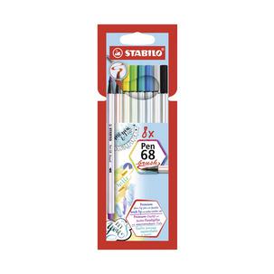 Pinselstift Pen 68 brush, 8er Kartonetui 568/12-21