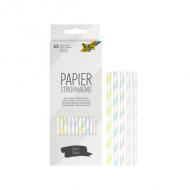 Papier-Trinkhalm "PASTEL STRIPES"